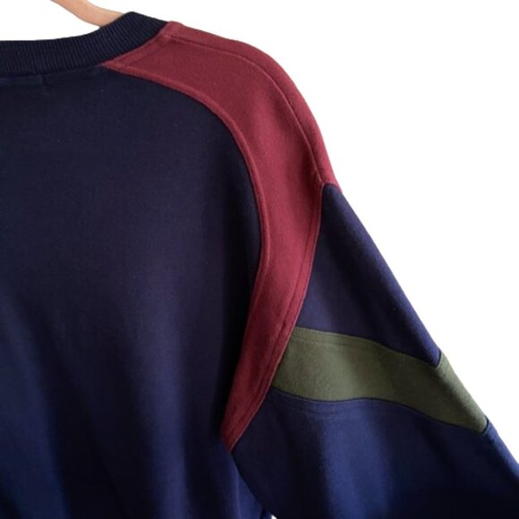 Vintage 90s cozy comfy Jockey color block cotton sweatshirt - Picture 3 of 12